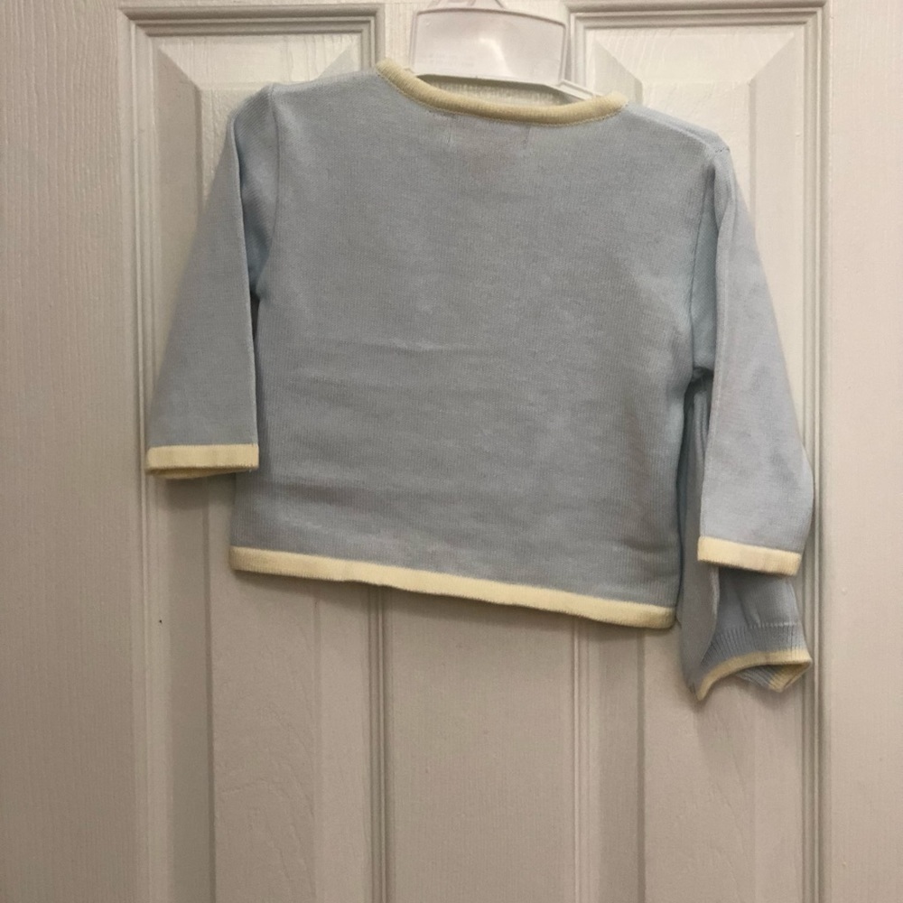 BOUTIQUE Collection Baby Boy button down sweater car size 6 months #b1024 - Picture 3 of 3